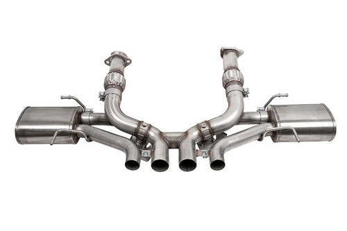 Corsa Performance 21111 Exhaust System, Cat-Back, 3 in. Diameter, Dual Rear Exit, Stainless, Natural, Chevy Corvette 2023-24, Kit