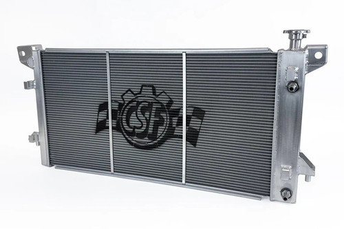 CSF Cooling 8094 Radiator, 31.44 in. W x 16.3 in. H x 1.65 in. D, Passenger Side Inlet, Driver Side Outlet, Aluminum, Polished, Ford Fullsize Truck 2010-14, Each