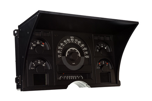 Dakota Digital RTX-88C-PU-X Gauge Kit, RTX Series, Analog, Fuel Level / Oil Pressure / Speedometer / Tachometer / Voltmeter / Water Temperature, Black Face, GM Fullsize Truck 1988-91, Kit