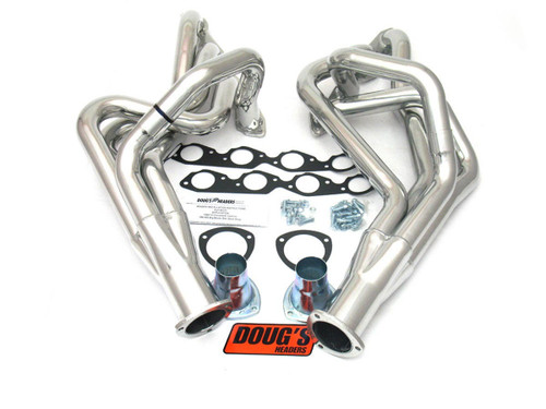 Dougs Headers D331 Headers, Full, 2.125 in. Primary, 3.5 in. Collector, Gaskets / Hardware / Reducers Included, Steel, Silver Ceramic, Big Block Chevy, GM A-Body 1968-72, Kit