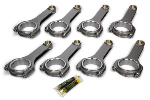 Dyers Rods 6000NHSBCLJ7200A Connecting Rod, H Beam, 6.000 in. Long, Bushed, 7/16 in. Cap Screws, ARP2000 Bolt, Small Block Chevy, Set of 8