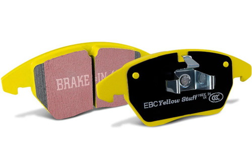 EBC Brakes USA Inc DP42304R Brake Pads, Yellow Stuff, High Friction, Front, 18.1 mm Thick, Para-Aramid, Various BMW Applications, Set of 4