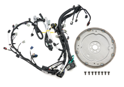Ford M-12000-M50A Engine Harness, EFI, Main Harness, OE Replacement, Flexplate / Hardware Included, Ford Coyote With 6R80 Automatic Transmission, Kit