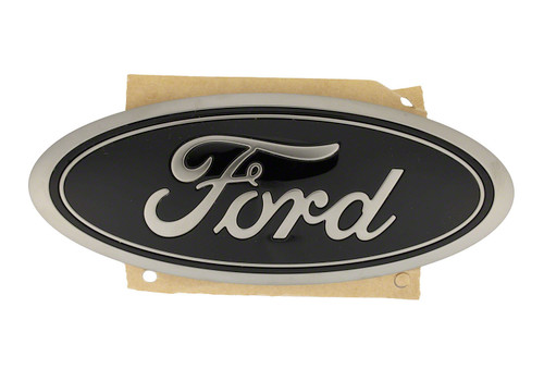 Ford M-1447-SC2 Emblem, Ford Oval, Tailgate, Plastic, Black / Chrome, Ford Compact SUV 2021-26 / Ford Midsize SUV 2021-26, Each