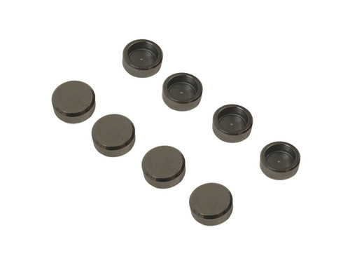 Chevrolet Performance 19302366 Valve Lash Cap, 0.080 in. Thick, 5/16 in. Valve Stems, Steel, Natural, Set of 8