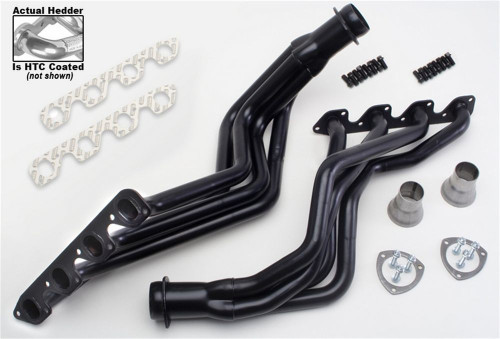Hedman 89366 Headers, Full, 1.625 in. Primary, 3 in. Collector, Gaskets / Hardware / Reducers Included, Steel, Silver Ceramic, Ford Cleveland / Modified, Ford Fullsize SUV / Truck 1977-79, Pair