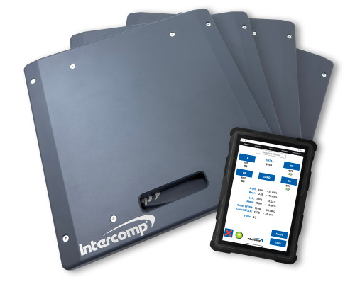 Intercomp 170351 Vehicle Scale, SW2K Wireless Classic Weigh XBT, 15 in. Square, 2000 lb Capacity Pad, Bluetooth / Wireless / Tablet Included, Aluminum, Kit