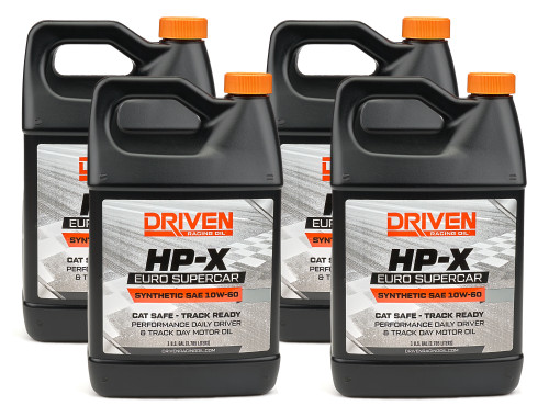 Driven Racing Oil 17608-4 Motor Oil, HP-X, 10W60, Synthetic, 1 gal, Set of 4
