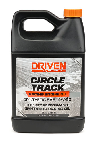 Driven Racing Oil 26158 Motor Oil, Circle Track, 10W50, Synthetic, 1 gal Jug, Each