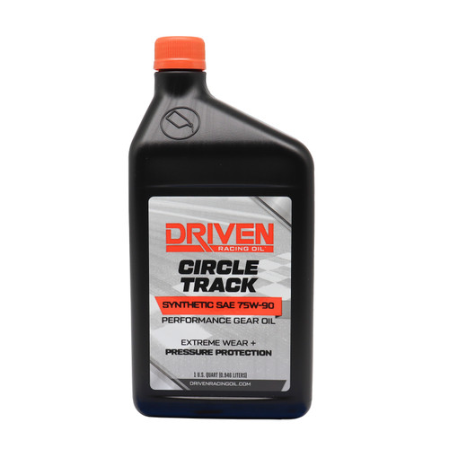 Driven Racing Oil 26906 Gear Oil, Circle Track, 75W90, Synthetic, 1 qt Bottle, Each
