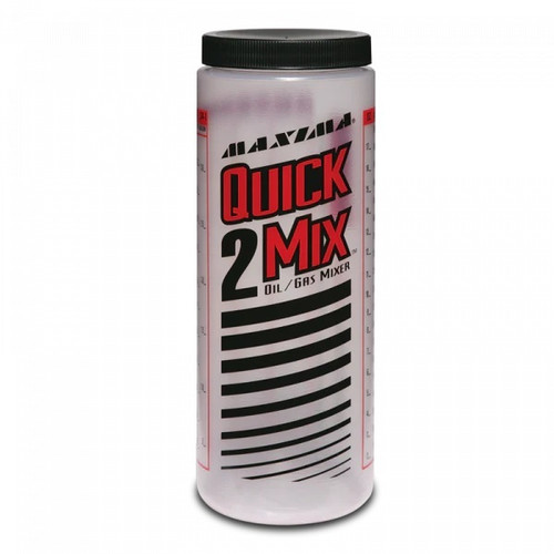 Maxima Racing Oils 10120 2-Stroke Mixing Bottle, Quick 2 Mix, oz / mL/CC / Ratio, Plastic, Clear, Each