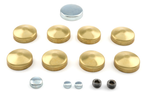 Melling MPE-115BR Pontiac V8 Brass Freeze Plug Kit