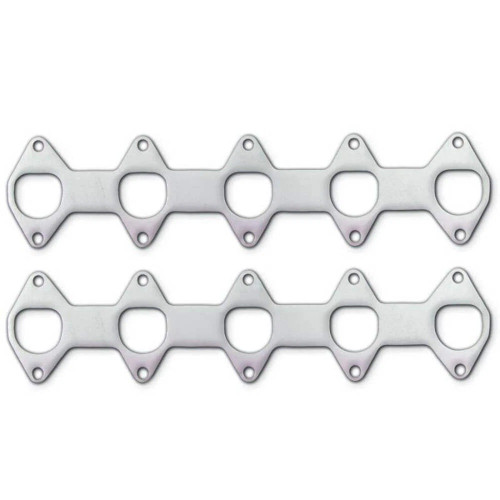 Remflex Exhaust Gaskets 3076 Exhaust Header / Manifold Gasket, 1.838 x 1.724 in. D-Port, Graphite, Ford Triton, Pair