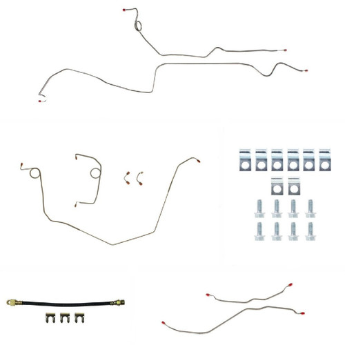 Right Stuff Detailing FSP69H4 69 Camaro Complete Brake Line Kit Stainless