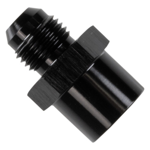 Russell 640833 Fitting, Adapter, Straight, 6 AN Male to 16 mm x 1.50 in. Female O-Ring, Aluminum, Black Anodized, Each