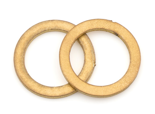 Russell 640990 Crush Washer, 0.632 in. ID, 0.864 in. OD, 0.058 in. Thick, Copper, Natural, Pair