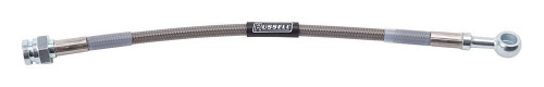Russell 657360 AN Hose Assembly, Powerflex, 20 in. Long, 3/16 in. Hose, 3/8 in. NPT Female to 10 mm Banjo, DOT Approved, Braided Stainless, PTFE Lined, Each