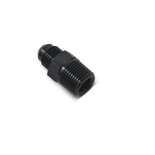 Russell 660473 Fitting, Adapter, Straight, 8 AN Male to 1/4 in. NPT Male, Aluminum, Black Anodized, Each
