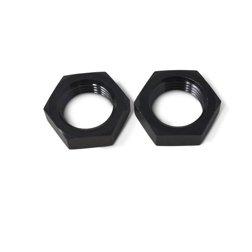 Russell 661903 Bulkhead Fitting Nut, 8 AN, Aluminum, Blue Anodized, Pair