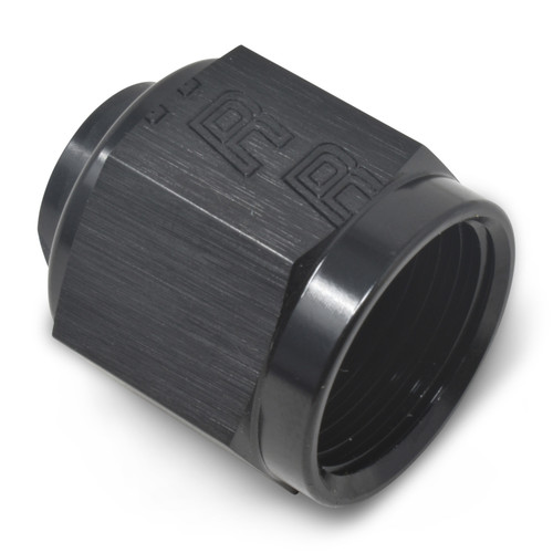 Russell 661993 Fitting, Cap, 12 AN, Aluminum, Black, Each