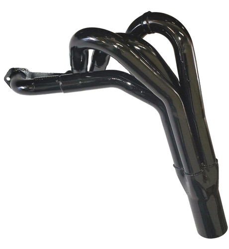 Schoenfeld 1342V Headers, Full, 1.75 to 1.875 in. Primary, 3.5 in. Collector, Gaskets / Hardware Included, Steel, Black Paint, Small Block Chevy, Pair