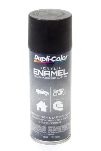 Dupli-Color/Krylon DA1603 Paint, Dupli-Color, Acrylic Enamel, Semi-Gloss Black, 12 oz Aerosol, Each