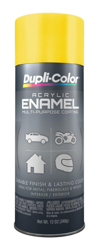 Dupli-Color/Krylon DA1663 Paint, Dupli-Color, Acrylic Enamel, Gloss School Bus Yellow, 12 oz Aerosol, Each
