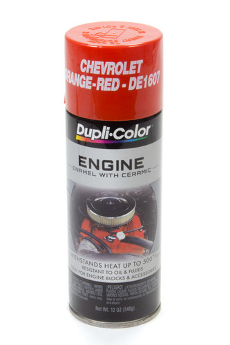 Dupli-Color/Krylon DE1607 Paint, Dupli-Color, Engine, High Temperature, Enamel, Gloss Chevy Orange, 12 oz Aerosol, Each