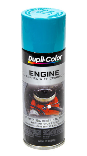 Dupli-Color/Krylon DE1643 Paint, Dupli-Color, Engine, High Temperature, Enamel, Gloss Torque n Teal, 12 oz Aerosol, Each