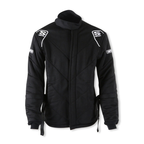 Simpson Safety 4802254 Driving Jacket, 6G, SFI 3.2A/20, Multi-Layer, Nomex, Black, Medium, Each