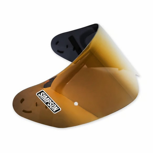 Simpson Safety GBGSE Helmet Shield, Gold Mirrored, Exterior, Ghost Bandit / Speed Bandit Model Helmets, Each