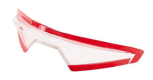 Stilo YA0928 Helmet Spoiler, Front, Plastic, Clear, Stilo ST6 Helmets, Each