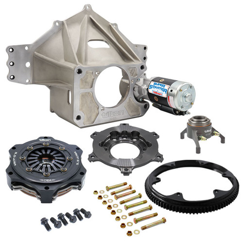 Tilton 52-64630 Bellhousing, 5-1/2 in. Clutch, 99 Tooth Flywheel, Starter / Clutch / Pressure Plate / Throwout Bearing / Flywheel / Pressure Plate, Aluminum, Natural, Small Block Chevy, Each
