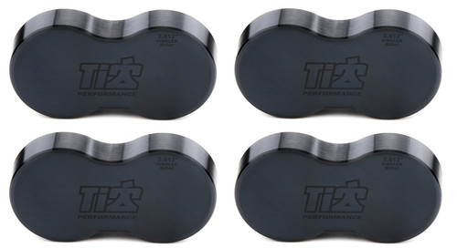 Ti22 Performance TIP5281 Injection Wash Plug, 2.812 in Stack Diameter, Plastic, Black, Kinsler Billet Injection, Set of 4