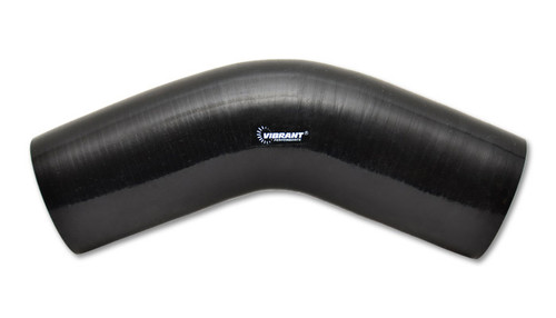 Vibrant Performance 2917 Tubing Elbow, 45 Degree, 5 in. ID, 4 in. Legs, Silicone, Black, Each