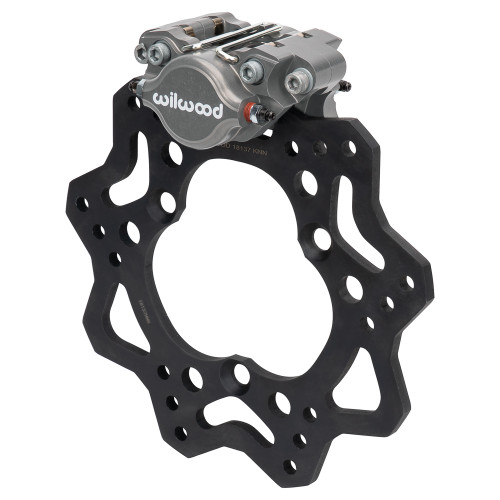 Wilwood 140-18222 Brake Caliper, Dynapro, 2 Piston, Aluminum, Gray Anodized, 10.200 in. OD x 0.310 in. Thick Rotor, Each