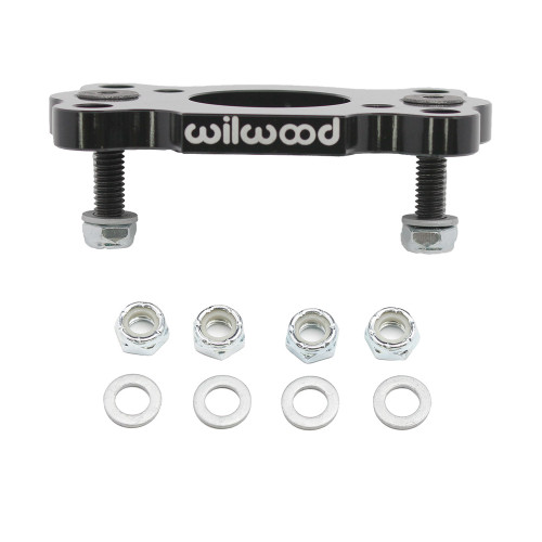 Wilwood 250-15448 Master Cylinder Bracket, Firewall Mount, Bolt On, Aluminum, Black Anodized, Mopar, Each