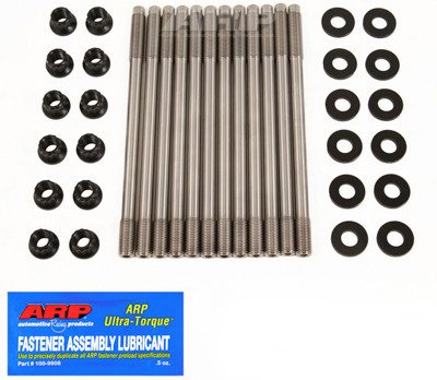 ARP 260-4704 Cylinder Head Stud Kit, 12 Point Nuts, Chromoly, Black Oxide, Subaru EJ-Series, Kit