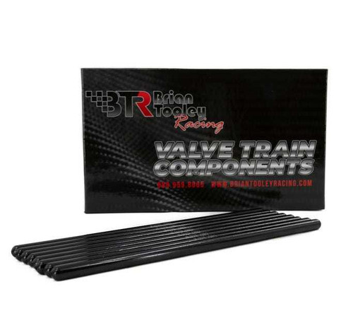 Brian Tooley Racing PR7875375-8 Pushrod, 7.875 in. Long, 3/8 in. Diameter, 0.080 in. Thick Wall, Chromoly, Set of 8
