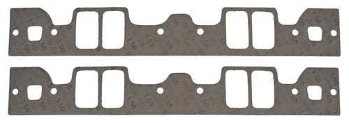 Cometic Gaskets C5414-064 Intake Manifold Gasket, 0.064 in. Thick, 1.315 x 2.257 in. Rectangle Port, Composite, Brodix Track 1 Heads, Small Block Chevy, Pair