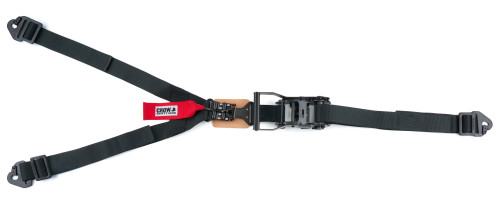 Crow Safety Gear 11583 Spare Tire Tie Down, 1.75 in. Wide, Ratchet, Flat Snap Hooks, Nylon, Black, Each