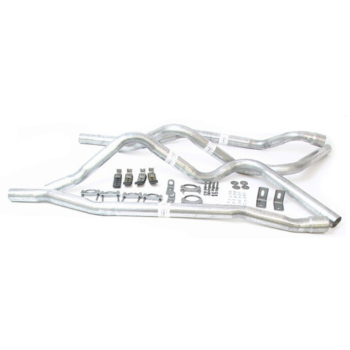 Dynomax 89005 Exhaust Pipe Kit, Header-Back, 2.25 in. Pipe Diameter, Steel, Aluminized, GM Fullsize SUV 1973-88, Kit