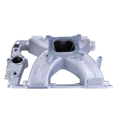 Edelbrock 29569 Intake Manifold, Square Bore, Single Plane, Aluminum, Natural, Pontiac V8, Each