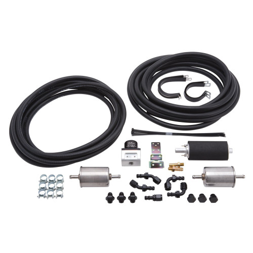 Edelbrock 3604 Fuel Line Return Kit, E-Street, Fuel Pump/Pressure Regulator, 5/16 in. Fuel Line, Fittings, Kit