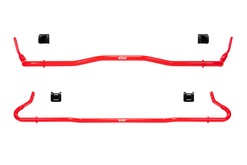 Eibach E40-82-097-01-11 Sway Bar, Front/Rear, 25.4 mm Diameter Front, 22.2 Diameter Rear, Polyurethane Bushings, Steel, Red Powder Coat, Subaru BRZ 2022-26/Toyota GR86 2022-26, Kit