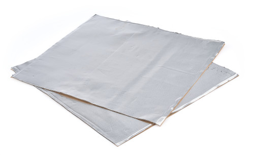 Heatshield Products 40009 Heat and Sound Barrier, db Armor, 12 x 12 in. Sheet, 0.052 in. Thick, Aluminized Foam, Silver, Pair