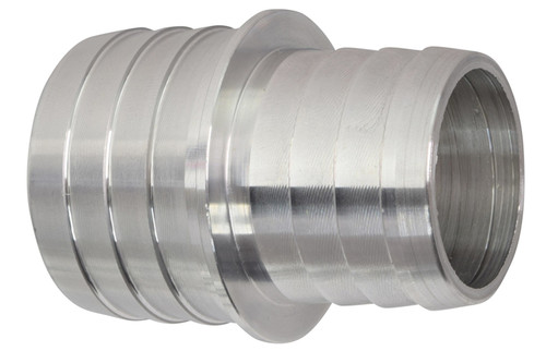 ICT Billet AN627-21A Fitting, Adapter, Straight, 1-1/4 in. Hose Barb to 1-1/2 in. Hose Barb, Aluminum, Clear Anodized, Each