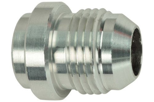 ICT Billet AN970-08A Bung, 8 AN Male, Weld-On, Aluminum, Natural, Each