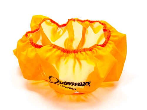 Outerwears 10-1002-05 Air Filter Wrap, Pre Filter, Round, 14 in. Diameter, 4 in. Tall, Outerwears Logo, Polyester, Orange, Each