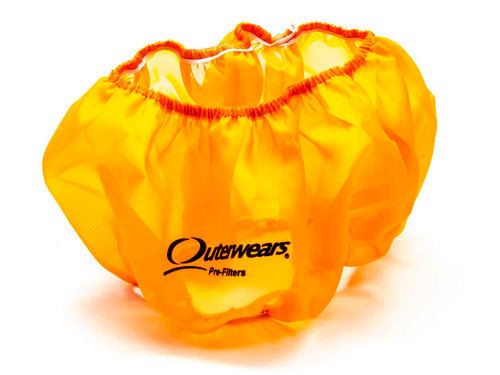 Outerwears 10-1004-05 Air Filter Wrap, Pre Filter, Round, 14 in. Diameter, 5 in. Tall, Outerwears Logo, Polyester, Orange, Each